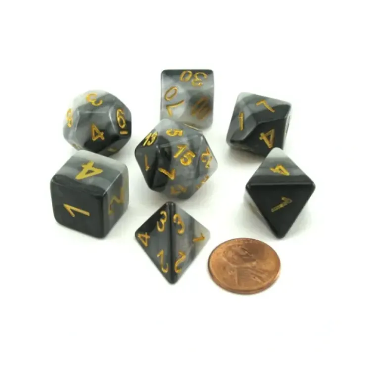 Dice>Polyhedral 7-Piece Layered Dice Set - Dusk - Your Source for Gaming Essentials