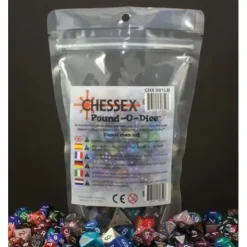 Dice>Pound-O-Dice Bag of Loose Assorted Chessex Dice (80 to 100 Dice) - Your Source for Gaming Essentials