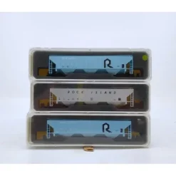 Precision Masters 1512 N Scale Rock Island 3-Bay Covered Hopper 3-Car Kit Set MT/Box - Your Source for Gaming Essentials* Trains