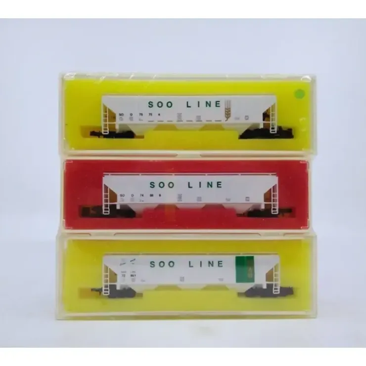 Precision Masters 1510 N SOO Line Covered Hopper Cars (Set of 3) MT/Box - Your Source for Gaming Essentials* Trains