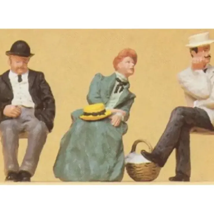 Preiser 45055 G Early 1900's Seated Passengers (Set of 3) - Your Source for Gaming Essentials* Trains