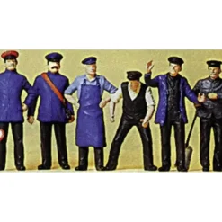 Preiser 45153 G Railway Personnel Figures (Set of 6) - Your Source for Gaming Essentials* Trains