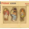 Preiser 63059 G Sitting Parents & Children Figures (Set of 3) - Your Source for Gaming Essentials* Trains