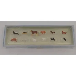 Preiser 14165 HO Assorted Cats & Dog Figures (Set of 12) - Your Source for Gaming Essentials* Trains