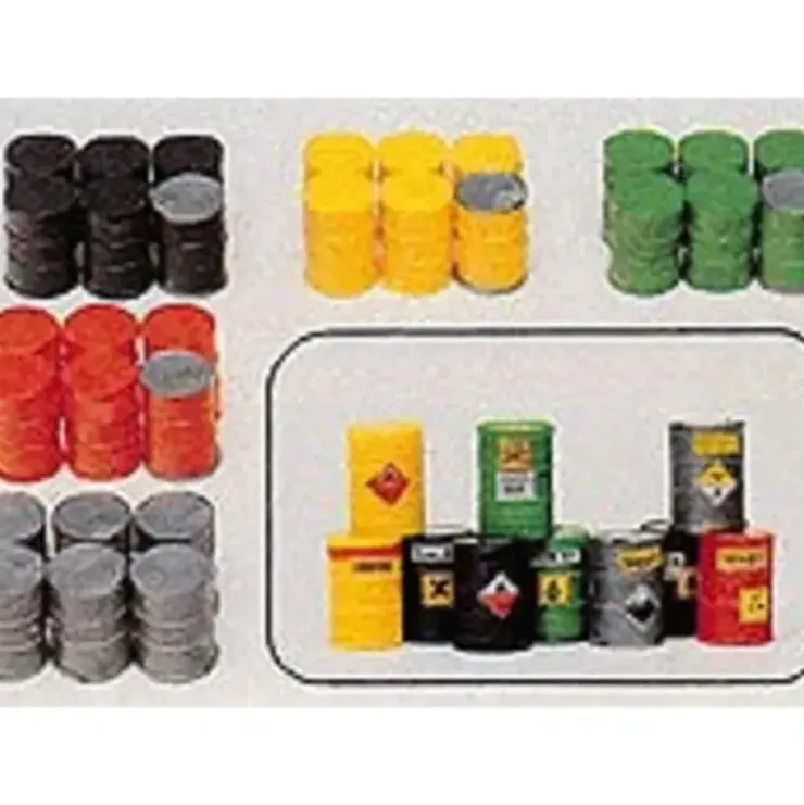 Preiser 17101 HO Assorted Colorful Metal Drums Plastic Model Kit (Set of 30) - Your Source for Gaming Essentials* Trains