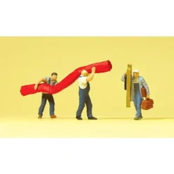 Preiser 10568 HO Carpet Installers Figures (Set of 3) - Your Source for Gaming Essentials* Trains