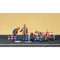 Preiser 10445 HO City Workers Figures with Accessories (Set of 6) - Your Source for Gaming Essentials* Trains