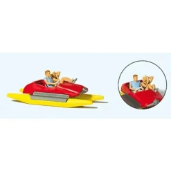 Preiser 10684 HO Couple in Pedal Boat Figures - Your Source for Gaming Essentials* Trains