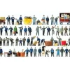 Preiser 13004 HO Early Era III Assorted Working People Figures (Set of 60) - Your Source for Gaming Essentials* Trains