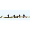 Preiser 10609 HO Emergency THW Workers Clearing the Road Figures (Set of 5) - Your Source for Gaming Essentials* Trains