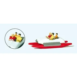 Preiser 10683 HO Family in Pedal Boat #2 Figures - Your Source for Gaming Essentials* Trains