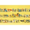 Preiser 13001 HO Farm Set Figures with Animals & Accessories (Set of 60) - Your Source for Gaming Essentials* Trains