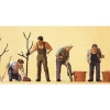Preiser 10466 HO Men Planting Trees Figures (Set of 4) - Your Source for Gaming Essentials* Trains
