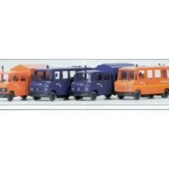Preiser 31211 HO Mercedes-Benz 508 Technical Rescue Service Kit (Set of 4) - Your Source for Gaming Essentials* Trains