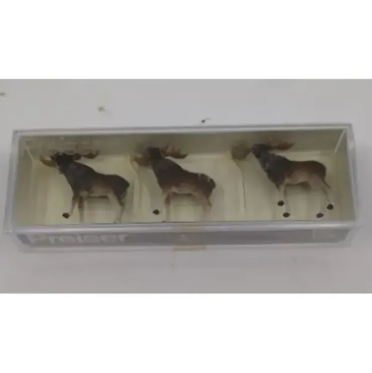 Preiser 20393 HO Mooses Animals Figures (Set of 3) - Your Source for Gaming Essentials* Trains