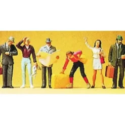 Preiser 10379 HO Passengers Figures on the Platform (Set of 6) - Your Source for Gaming Essentials* Trains