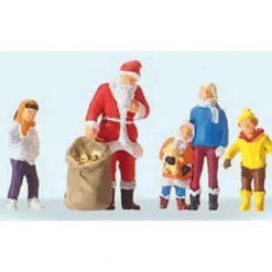 Preiser 29098 HO Santa Claus with Children Figures - Your Source for Gaming Essentials* Trains
