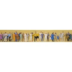 Preiser 14412 HO Standing and Walking Passers-by Figures (Set of 36) - Your Source for Gaming Essentials* Trains