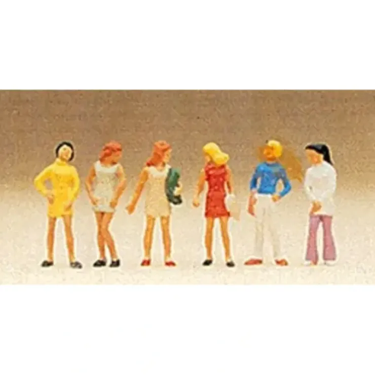 Preiser 10122 HO Standing Teenagers Figures (Set of 6) - Your Source for Gaming Essentials* Trains