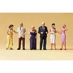 Preiser 10436 HO Wedding Formal Guests Figures (Set of 6) - Your Source for Gaming Essentials* Trains