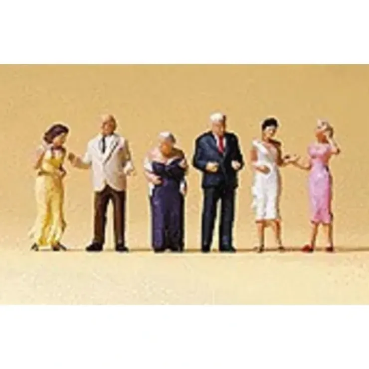 Preiser 10436 HO Wedding Formal Guests Figures (Set of 6) - Your Source for Gaming Essentials* Trains