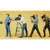 Preiser 10421 HO Working Film Crew Figures (Set of 4) - Your Source for Gaming Essentials* Trains