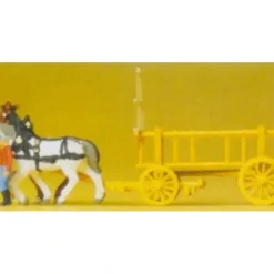 Preiser 79476 N Driver & Horses Figures with Delivery Wagon (Set of 3) - Your Source for Gaming Essentials* Trains