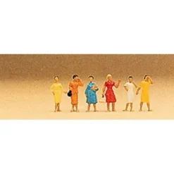 Preiser 79024 N Group of Women Figures (Set of 6) - Your Source for Gaming Essentials* Trains