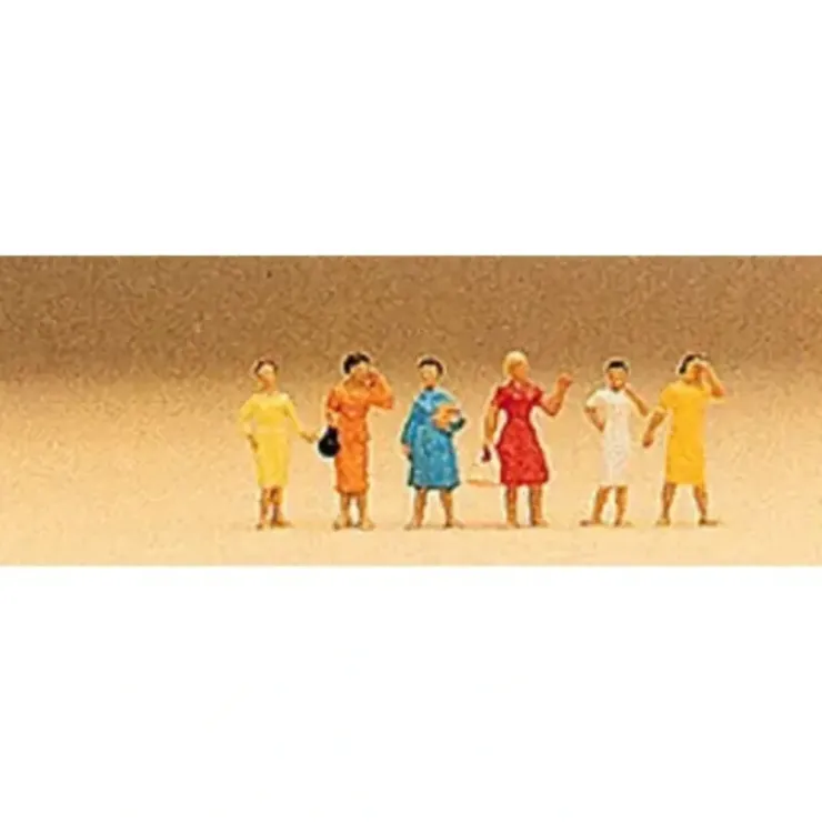 Preiser 79024 N Group of Women Figures (Set of 6) - Your Source for Gaming Essentials* Trains