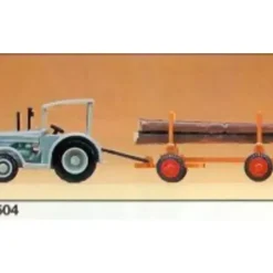 Preiser 79504 N Hanomag Tractor with Log Trailer (Set of 2) - Your Source for Gaming Essentials* Trains