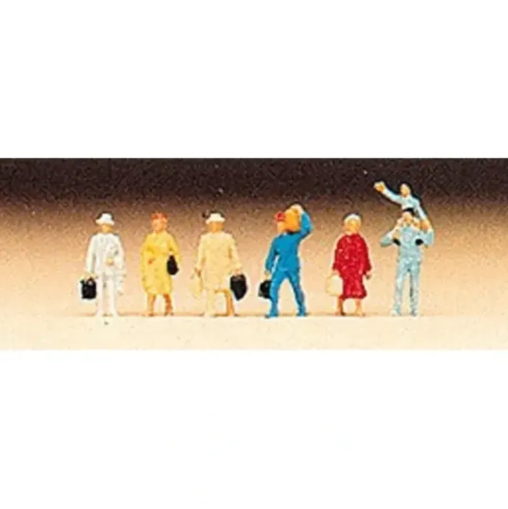 Preiser 79020 N Standing Passenger Figures (Set of 6) - Your Source for Gaming Essentials* Trains