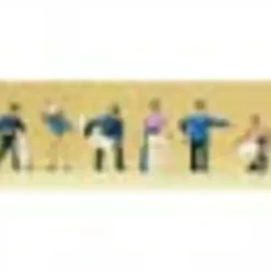 Preiser 79019 N Standing Passers-By Figures (Set of 6) - Your Source for Gaming Essentials* Trains
