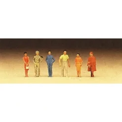 Preiser 79022 N Standing Passers-by Figures (Set of 6) - Your Source for Gaming Essentials* Trains