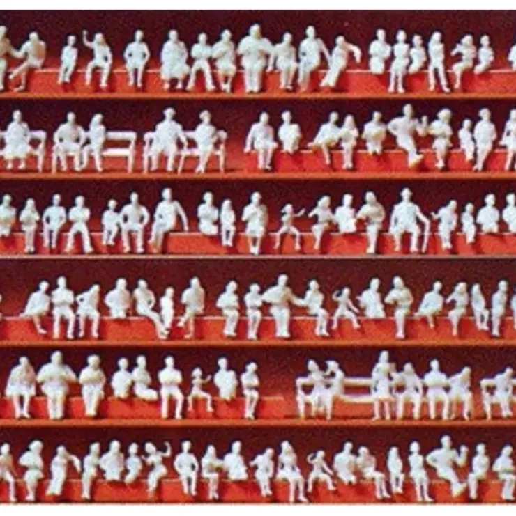 Preiser 79007 N Unpainted Seated Figures (Set of 120) - Your Source for Gaming Essentials* Trains