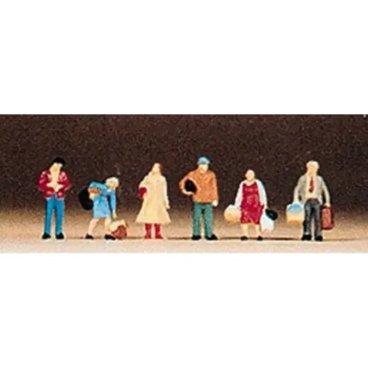 Preiser 79017 N Waiting Passengers Figures (Set of 6) - Your Source for Gaming Essentials* Trains
