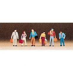 Preiser 79018 N Walking Passengers Figures (Set of 6) - Your Source for Gaming Essentials* Trains