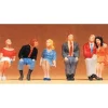 Preiser 65306 O Seated Passenger Figures (Set of 6) - Your Source for Gaming Essentials* Trains