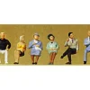 Preiser 68209 O Seated Passengers Figures (Set of 6) - Your Source for Gaming Essentials* Trains
