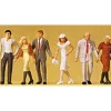 Preiser 65322 O Walking Passers-By Figures (Set of 6) - Your Source for Gaming Essentials* Trains