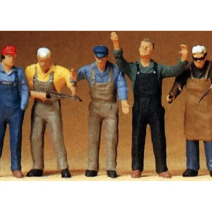 Preiser 65332 O Working Craftsmen Figures (Set of 5) - Your Source for Gaming Essentials* Trains