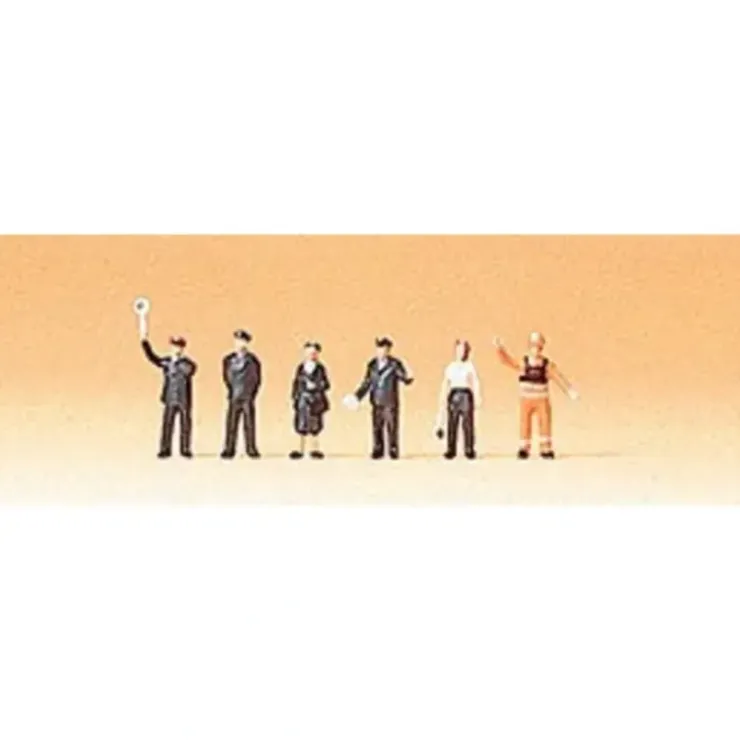 Preiser 88528 Z DB Railroad Personnel Figures (Set of 6) - Your Source for Gaming Essentials* Trains