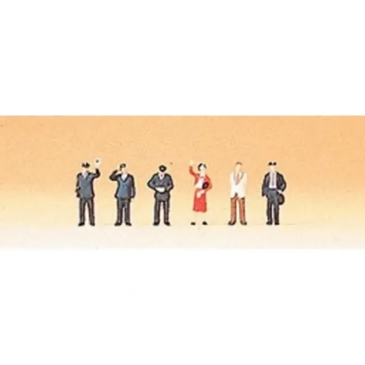 Preiser 88529 Z DB Train Personnel & Travelers Figures (Set of 6) - Your Source for Gaming Essentials* Trains