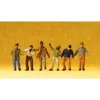 Preiser 80908 Z Dock/Warehouse Workers Figures (Set of 6) - Your Source for Gaming Essentials* Trains