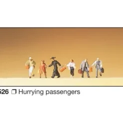 Preiser 88526 Z Hurrying Passenger Figures (Set of 6) - Your Source for Gaming Essentials* Trains