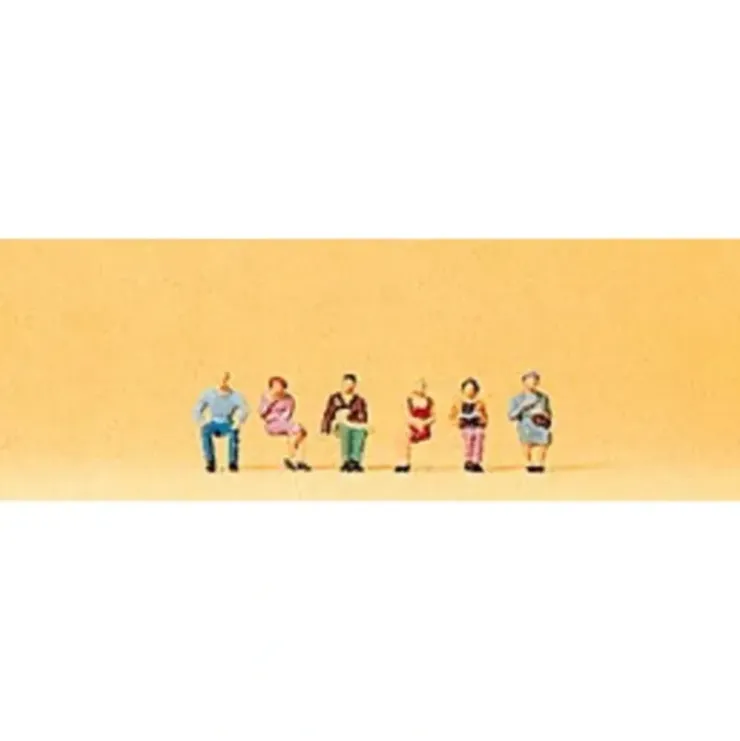 Preiser 88525 Z Seated Passengers Figures (Set of 6) - Your Source for Gaming Essentials* Trains