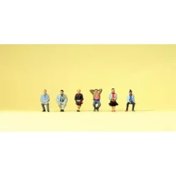 Preiser 88558 Z Seated Passengers Figures (Set of 6) - Your Source for Gaming Essentials* Trains