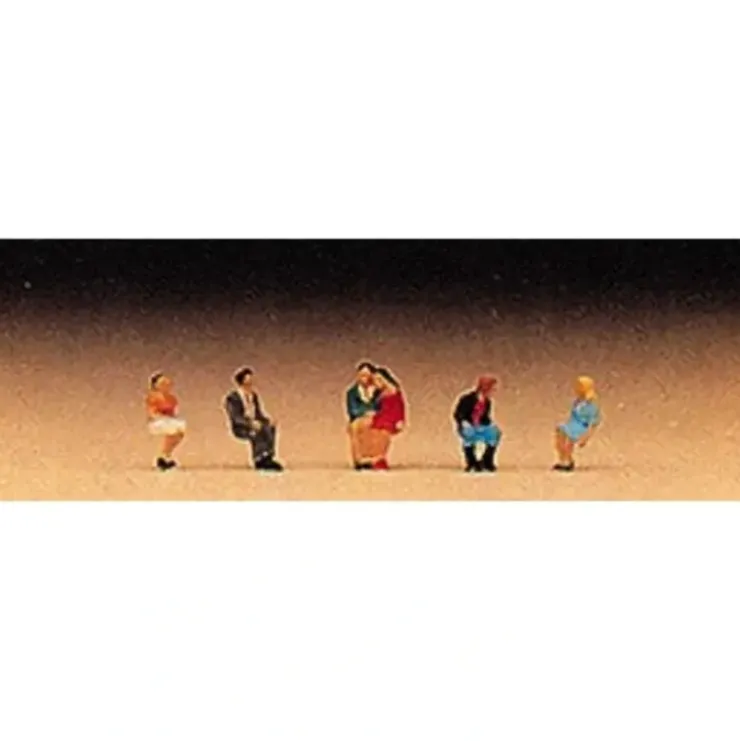 Preiser 88521 Z Traveling Seated Passenger Figures (Set of 6) - Your Source for Gaming Essentials* Trains