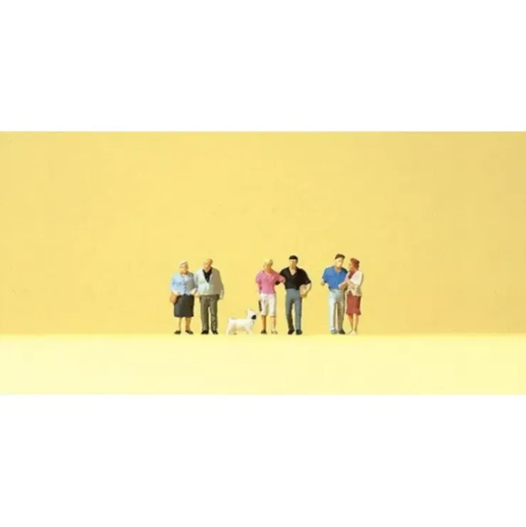 Preiser 88555 Z Walking Couples & Dog Figures (Set of 7) - Your Source for Gaming Essentials* Trains