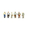 Preiser 88532 Z Walking Male Pedestrian Figures (Set of 6) - Your Source for Gaming Essentials* Trains