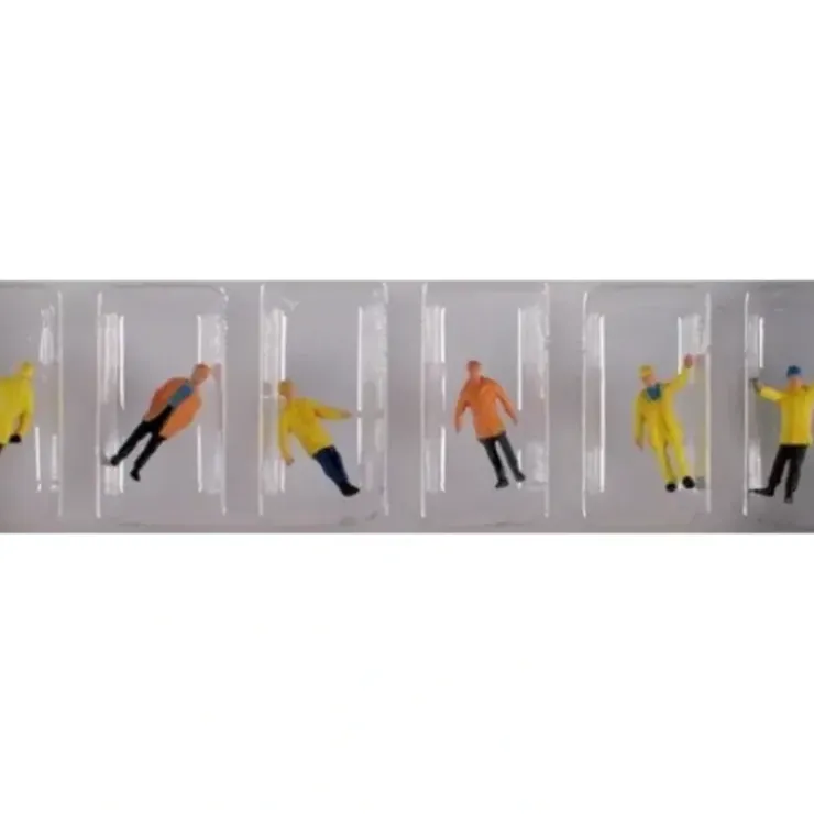 Preiser 88537 Z Workers with Protective Clothing Figures (Set of 6) - Your Source for Gaming Essentials* Trains